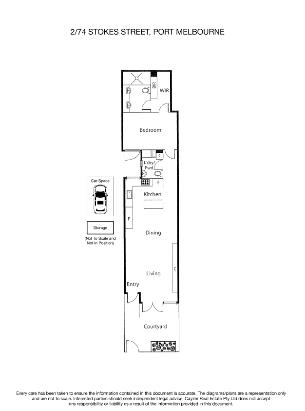 2/74 Stokes Street, PORT MELBOURNE VIC 3207 - Floorplan