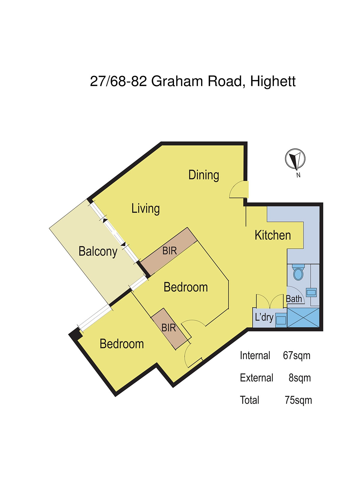 27/68 - 82 Graham Road, Highett VIC 3190 - Floorplan
