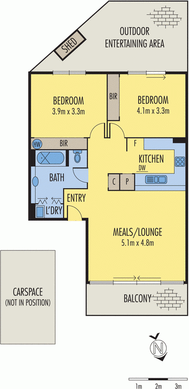 2/78 Wells Street, SOUTHBANK VIC 3006 - Floorplan