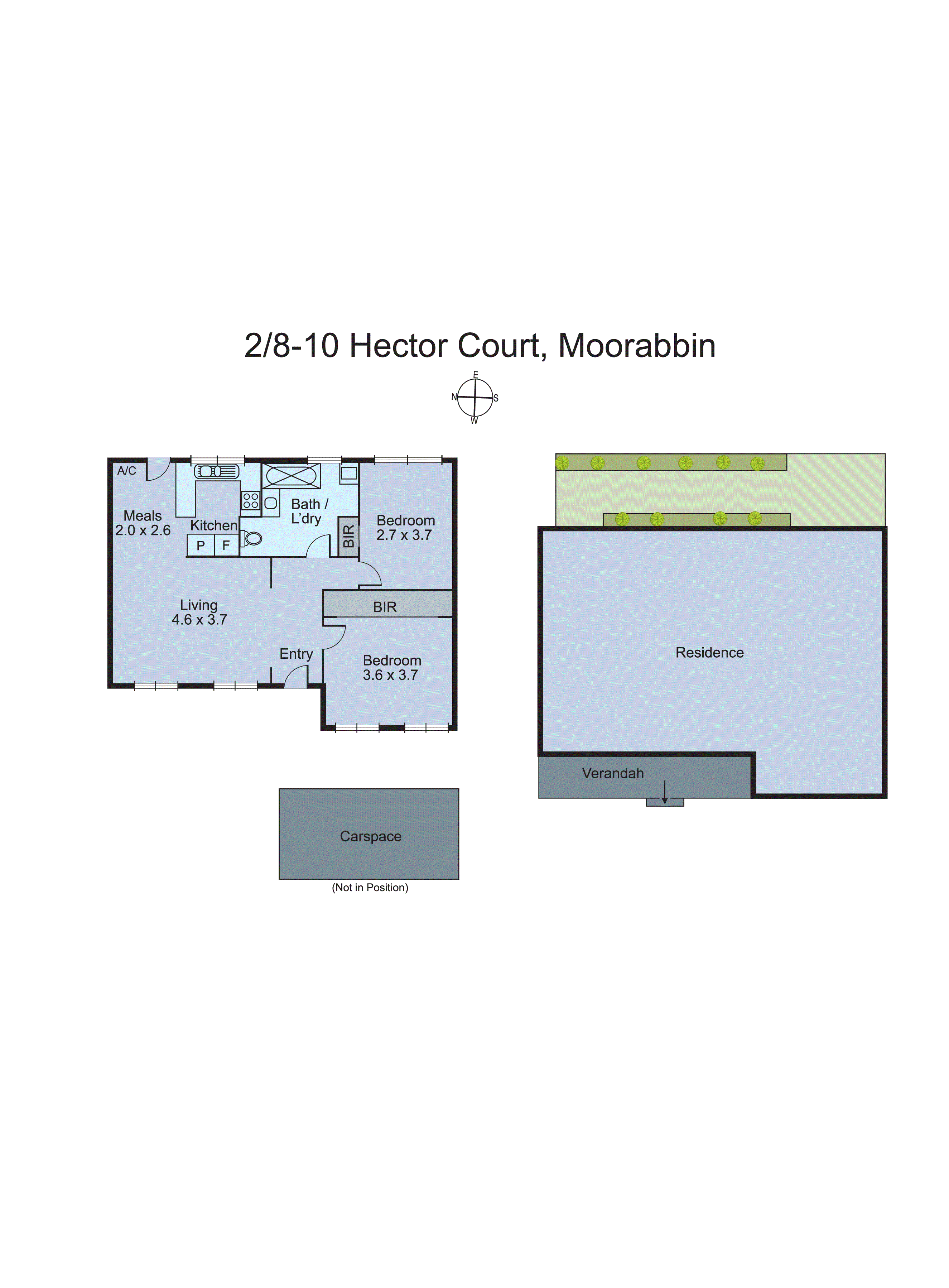 2/8-10 Hector Court, Moorabbin VIC 3189 - Floorplan