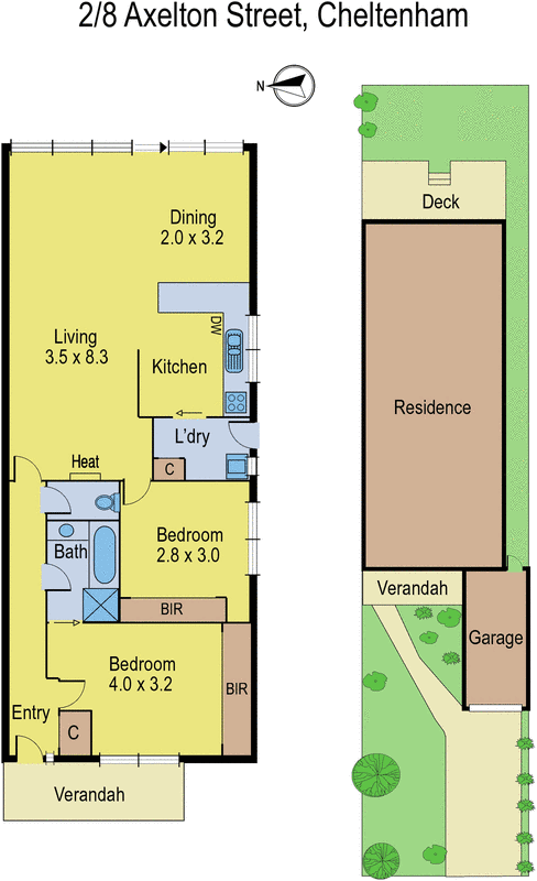 2/8 Axelton Street, Cheltenham VIC 3192 - Floorplan