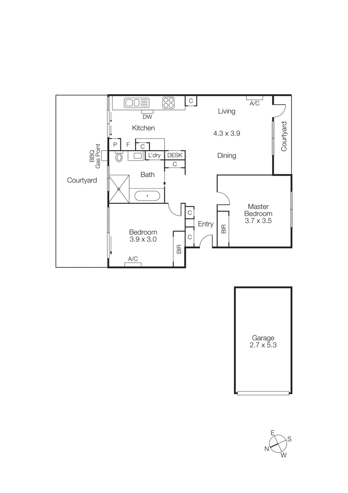 2/8 Charnwood Grove, St Kilda VIC 3182 - Floorplan