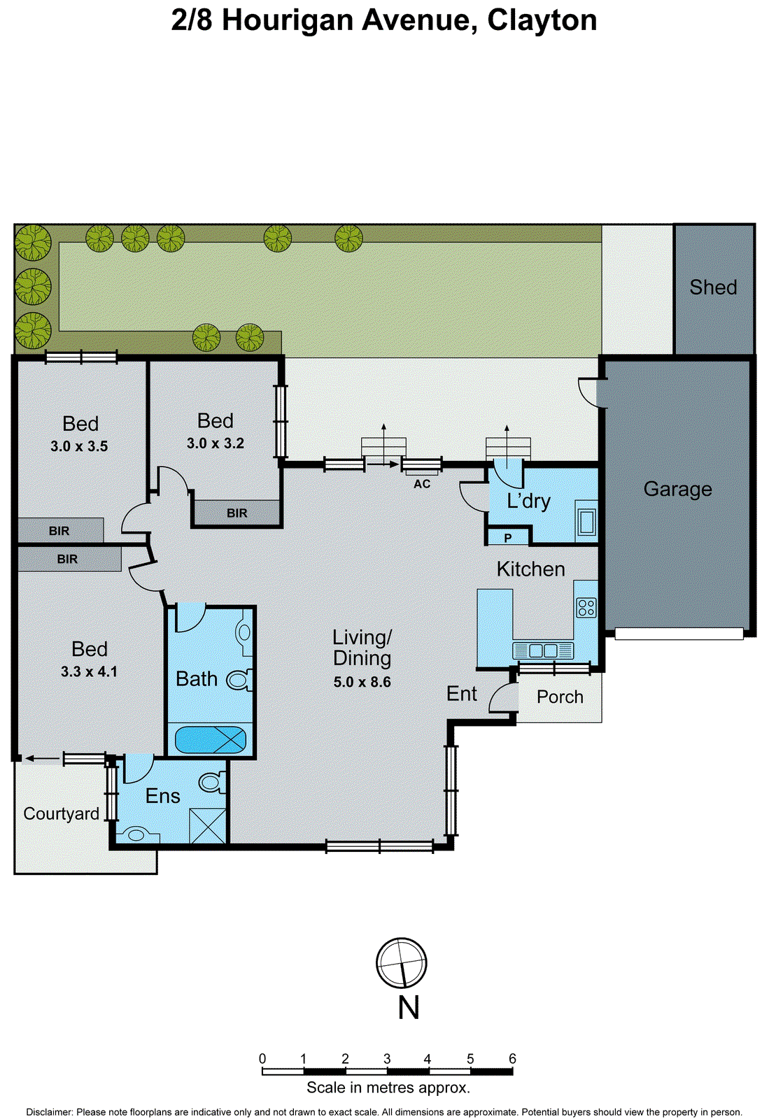 2/8 Hourigan Avenue, Clayton VIC 3168 - Floorplan