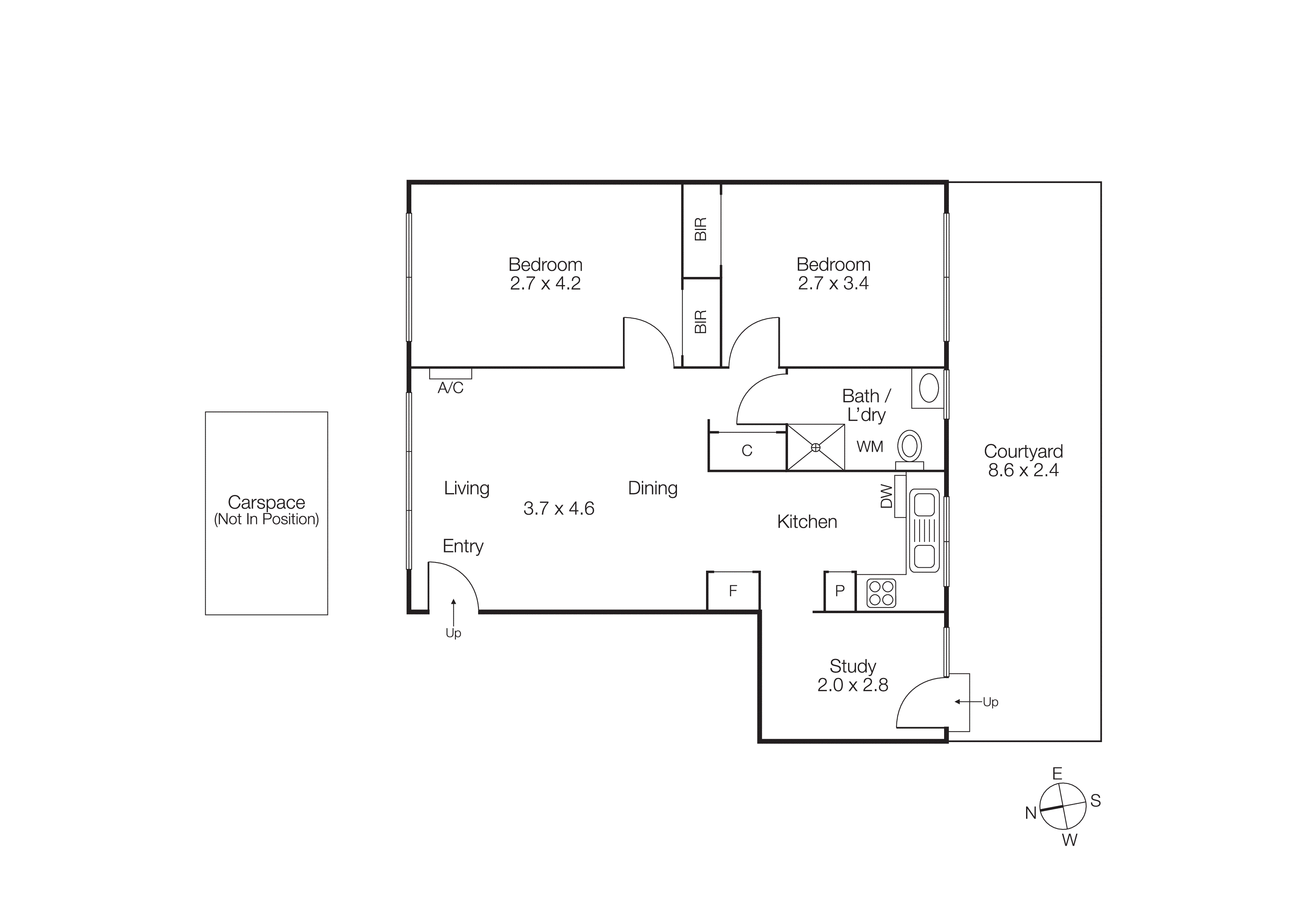 2/8 Marriott Street, St Kilda VIC 3182 - Floorplan
