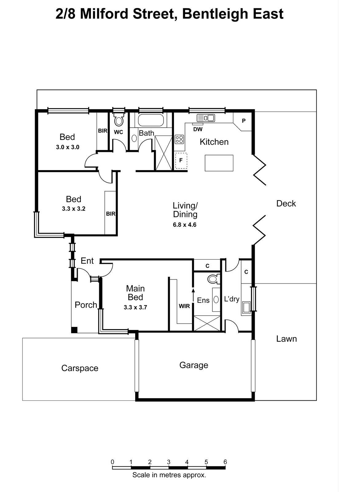 2/8 Milford Street, Bentleigh East VIC 3165 - Floorplan