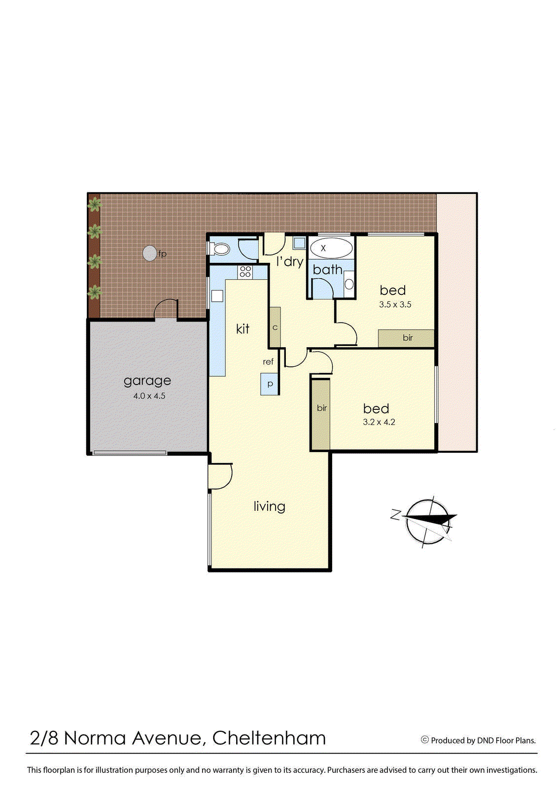 2/8 Norma Avenue, Cheltenham VIC 3192 - Floorplan