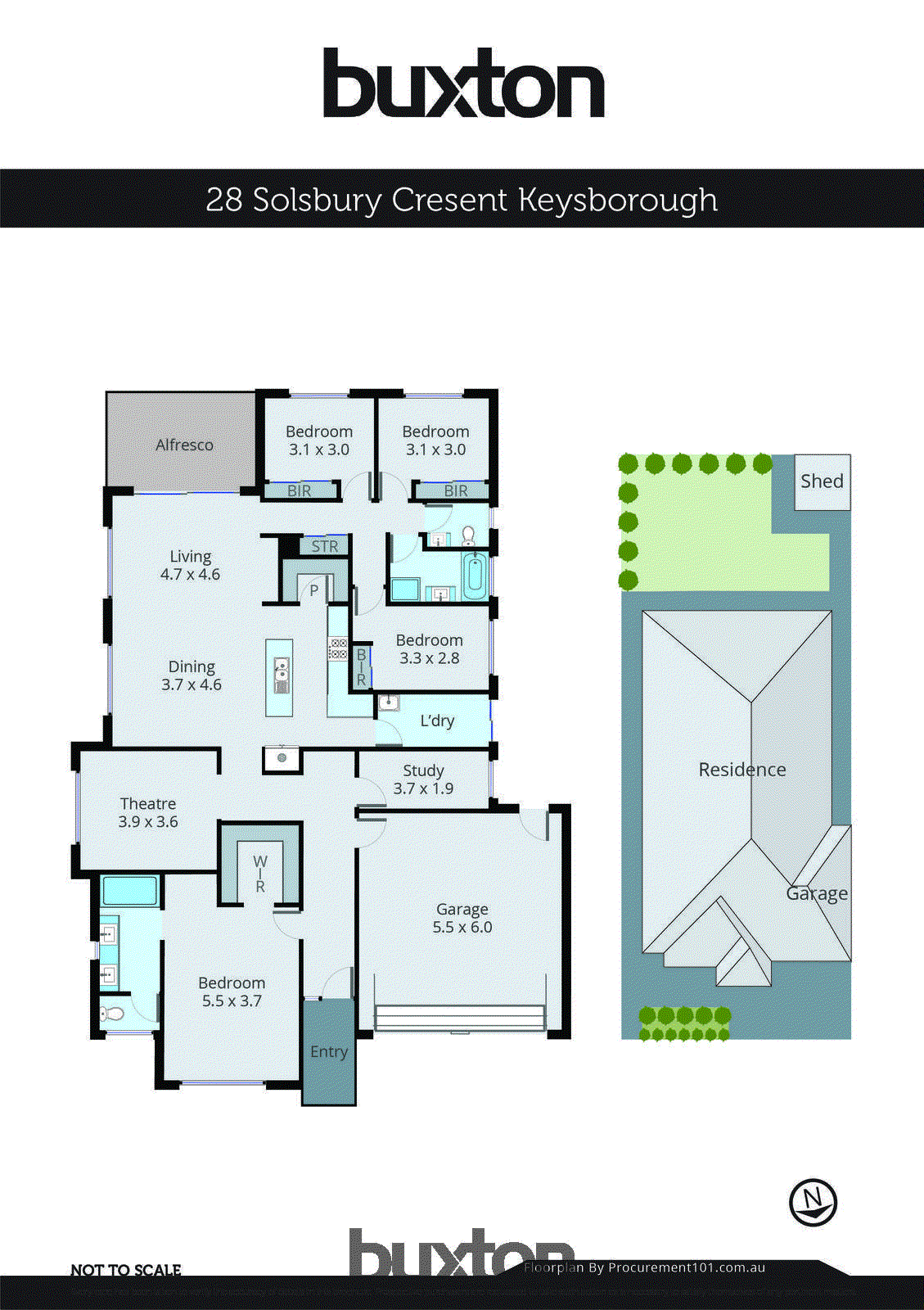 28 Solsbury Crescent, Keysborough VIC 3173 - Floorplan