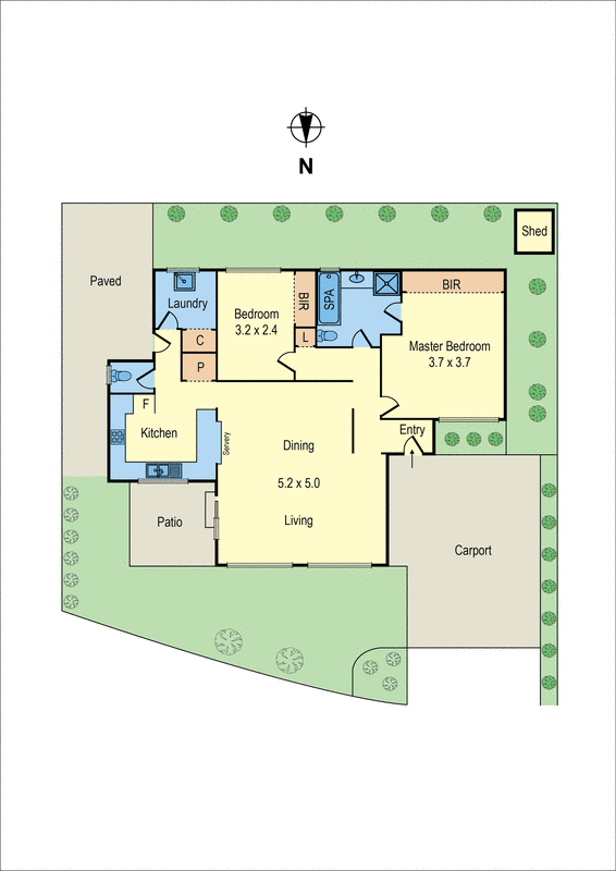 2/8 Wallace Crescent, Beaumaris VIC 3193 - Floorplan