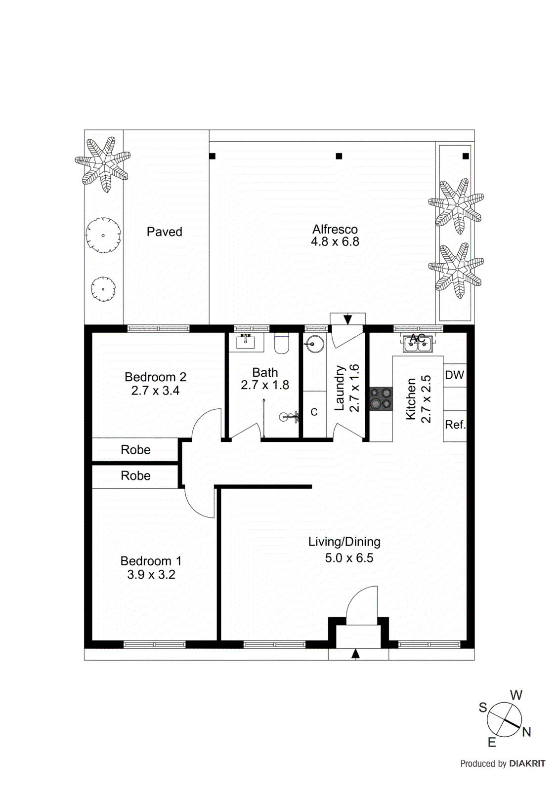 2/8 Whatley Street, Carrum VIC 3197 - Floorplan