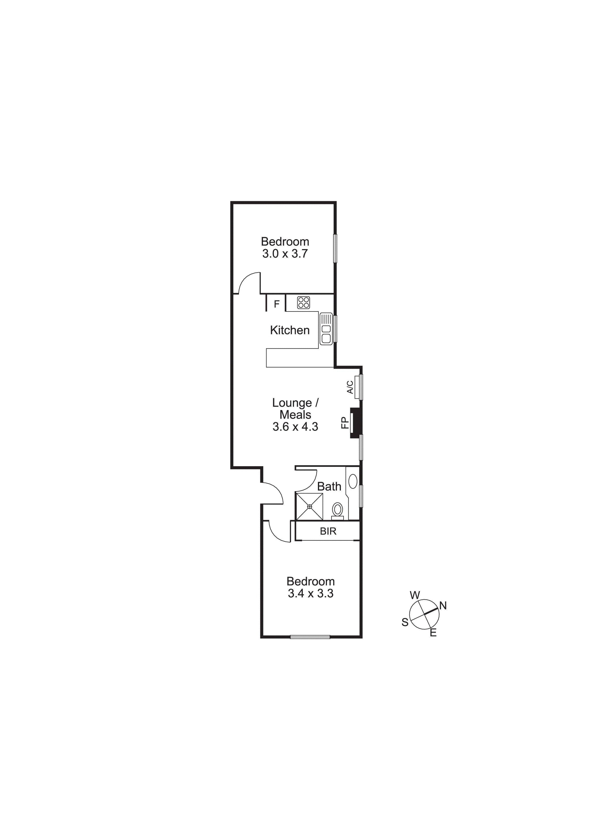 2/80 Kerferd Road, ALBERT PARK VIC 3206 - Floorplan
