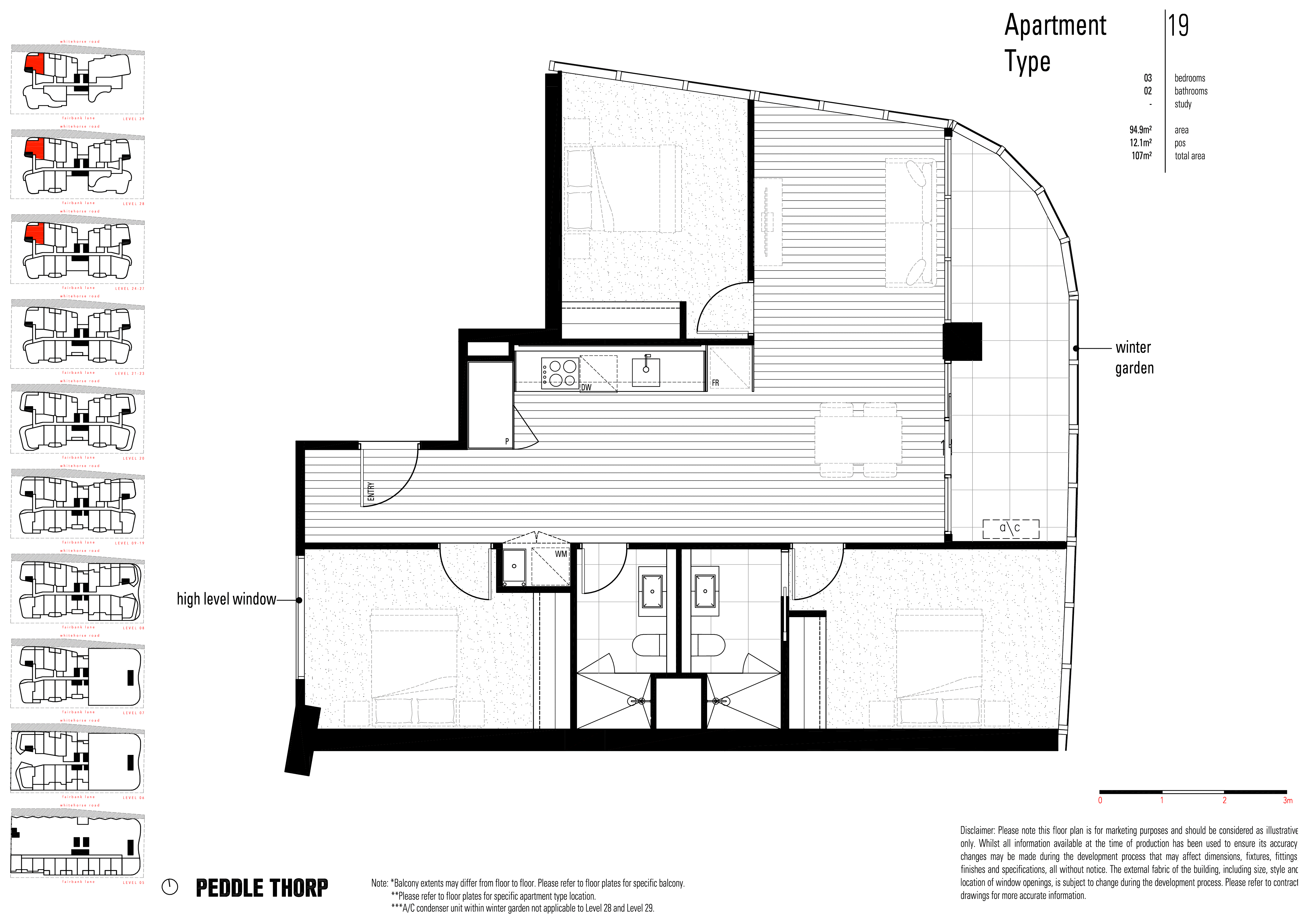 2801/828 Whitehorse Road, Box Hill VIC 3128 - Floorplan