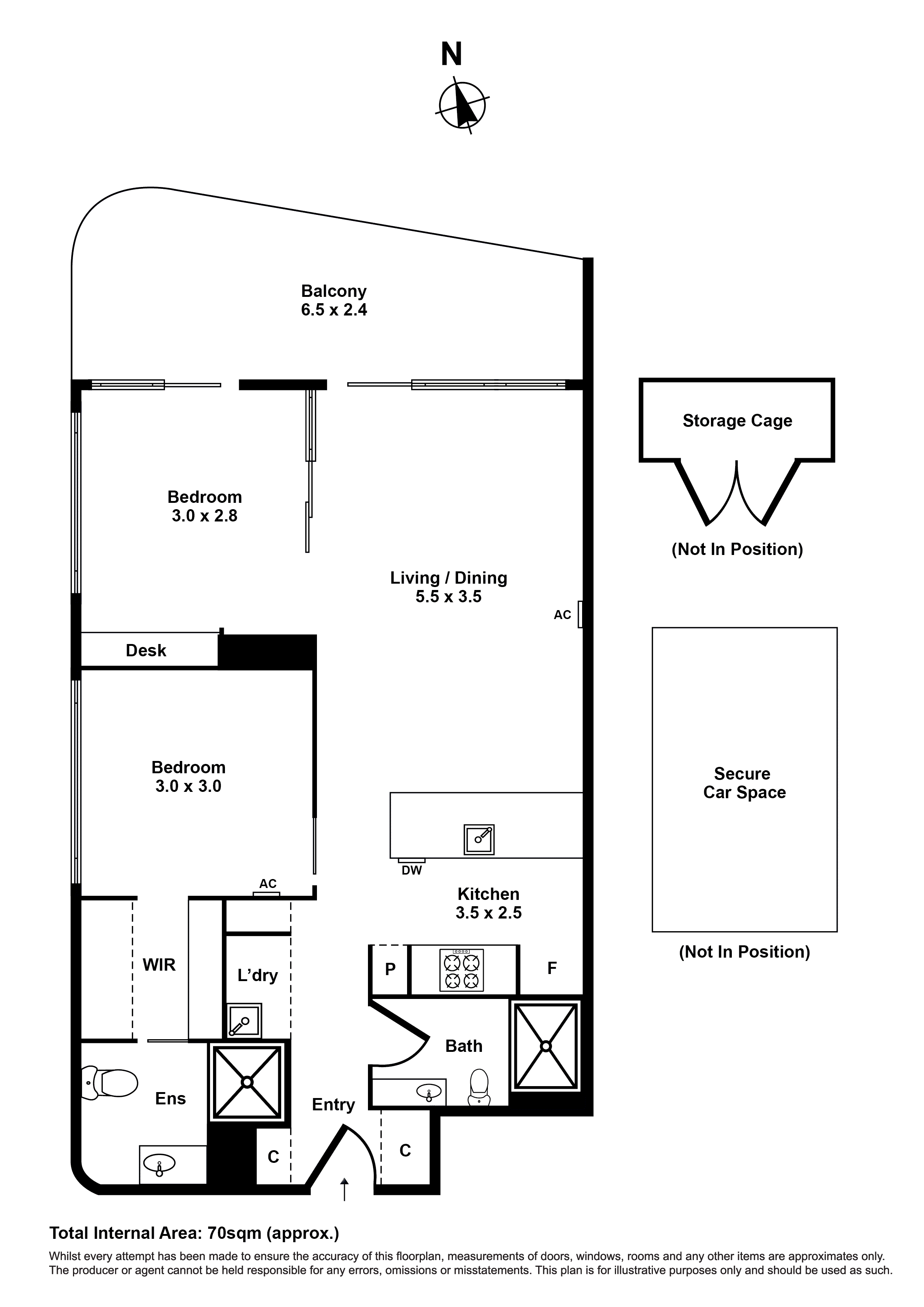 2804/6 Joseph Road, Footscray VIC 3011 - Floorplan