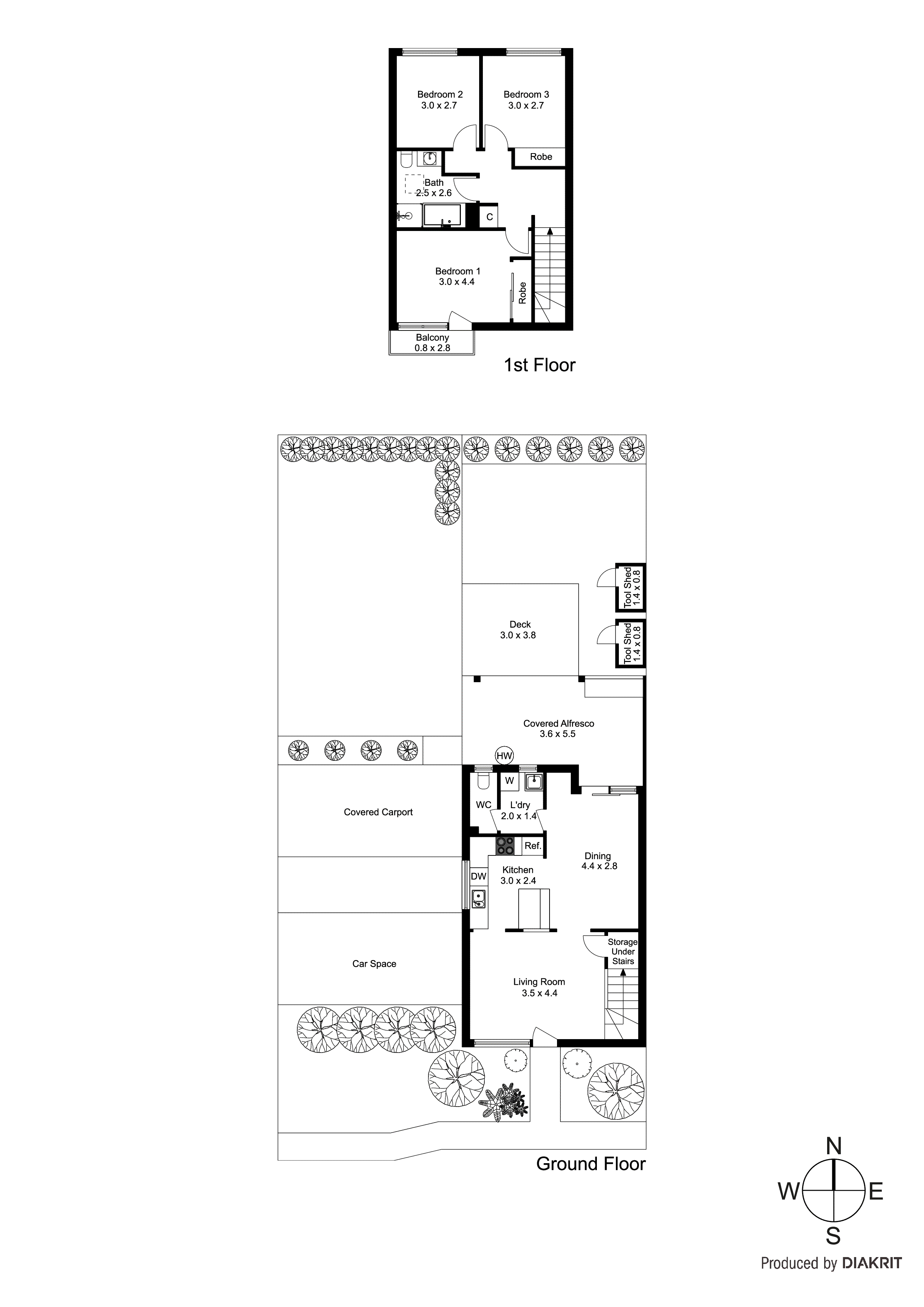 28/1-3 McIntosh Court, Aspendale Gardens VIC 3195 - Floorplan