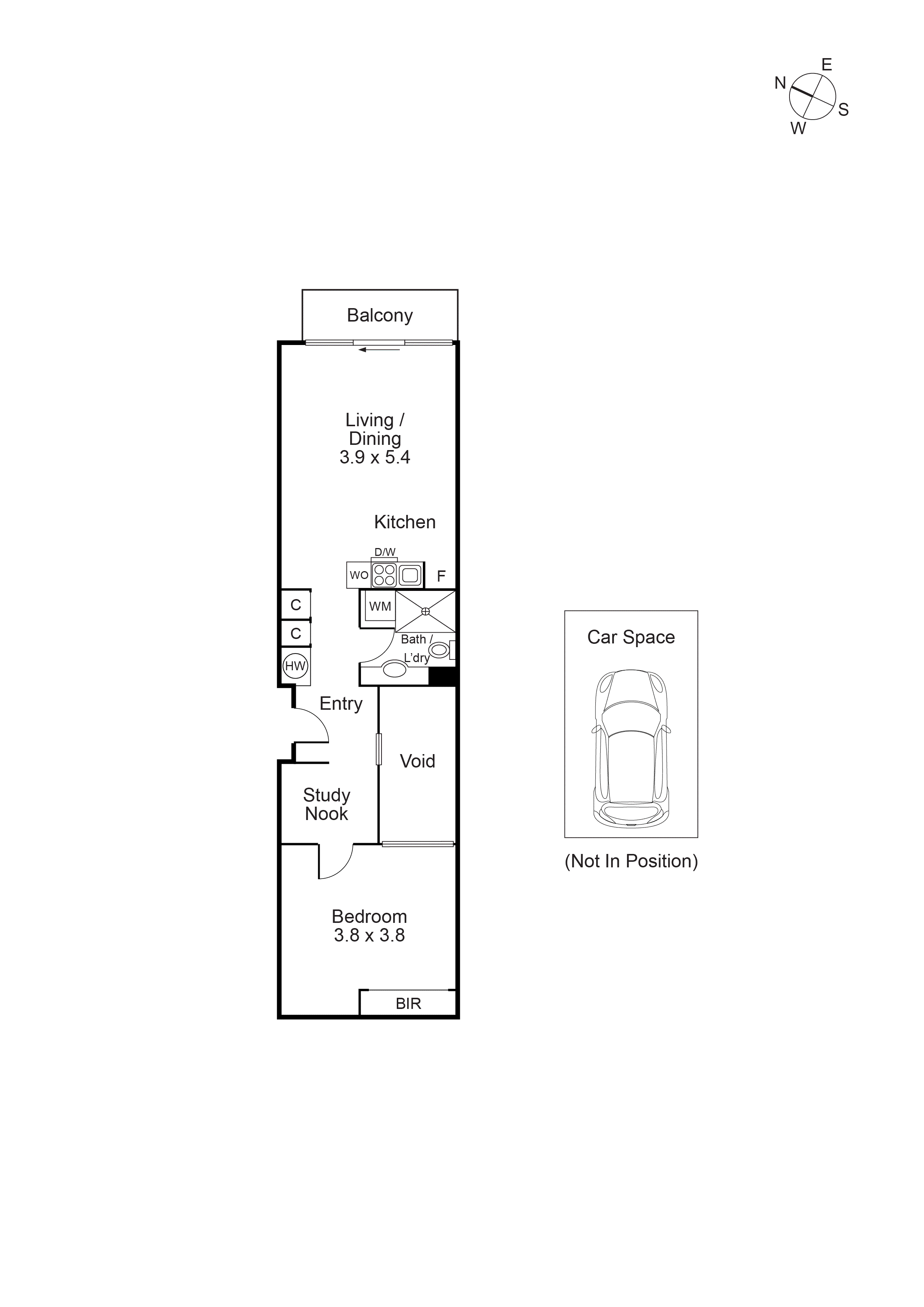 2813/288 Spencer Street, Melbourne VIC 3000 - Floorplan