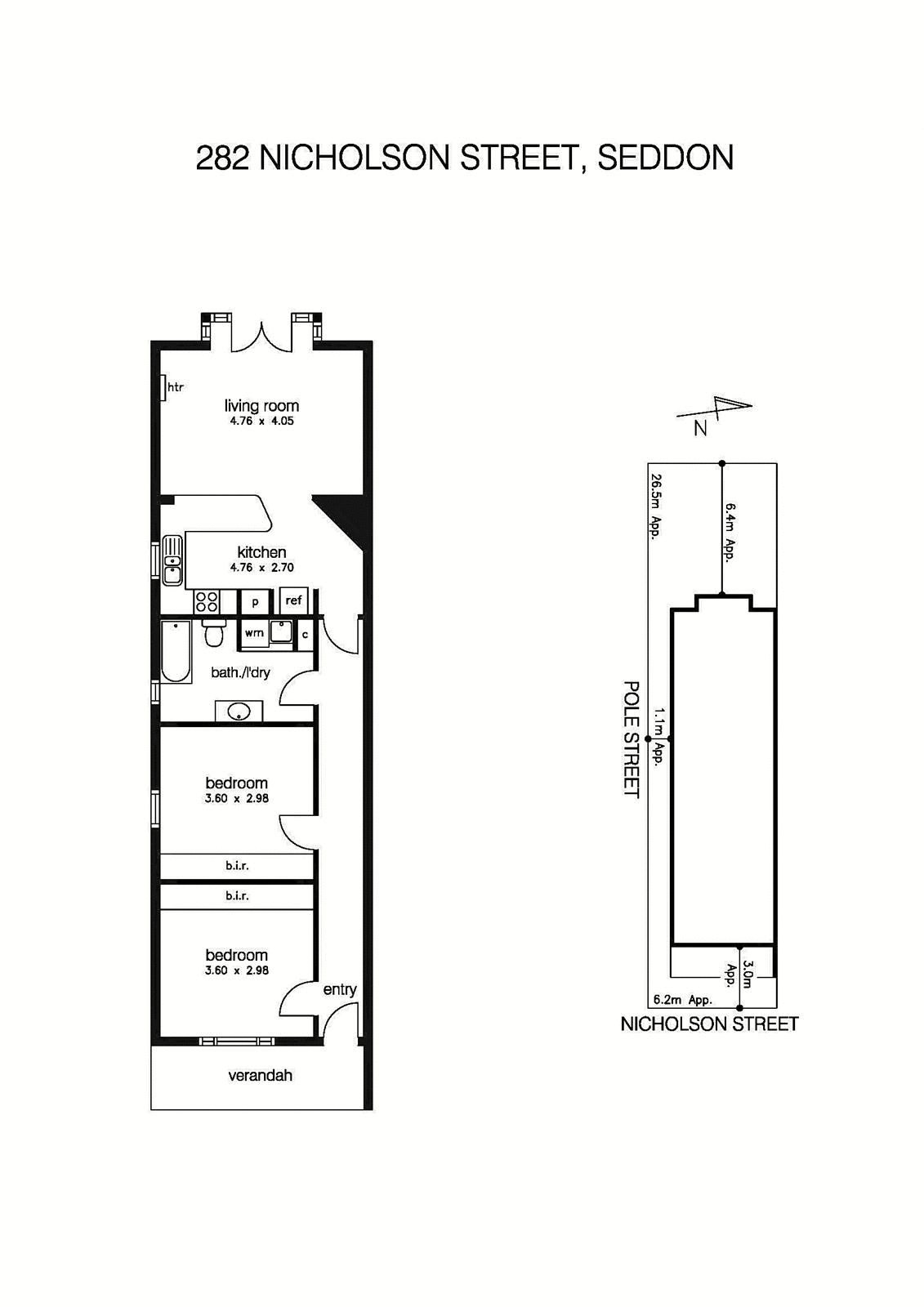 282 Nicholson Street, SEDDON VIC 3011 - Floorplan