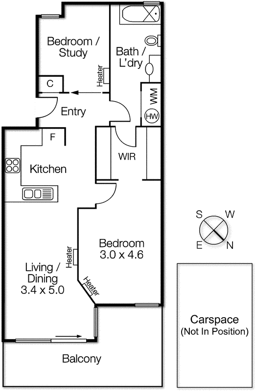 28/352 Canterbury Road, St Kilda VIC 3182 - Floorplan