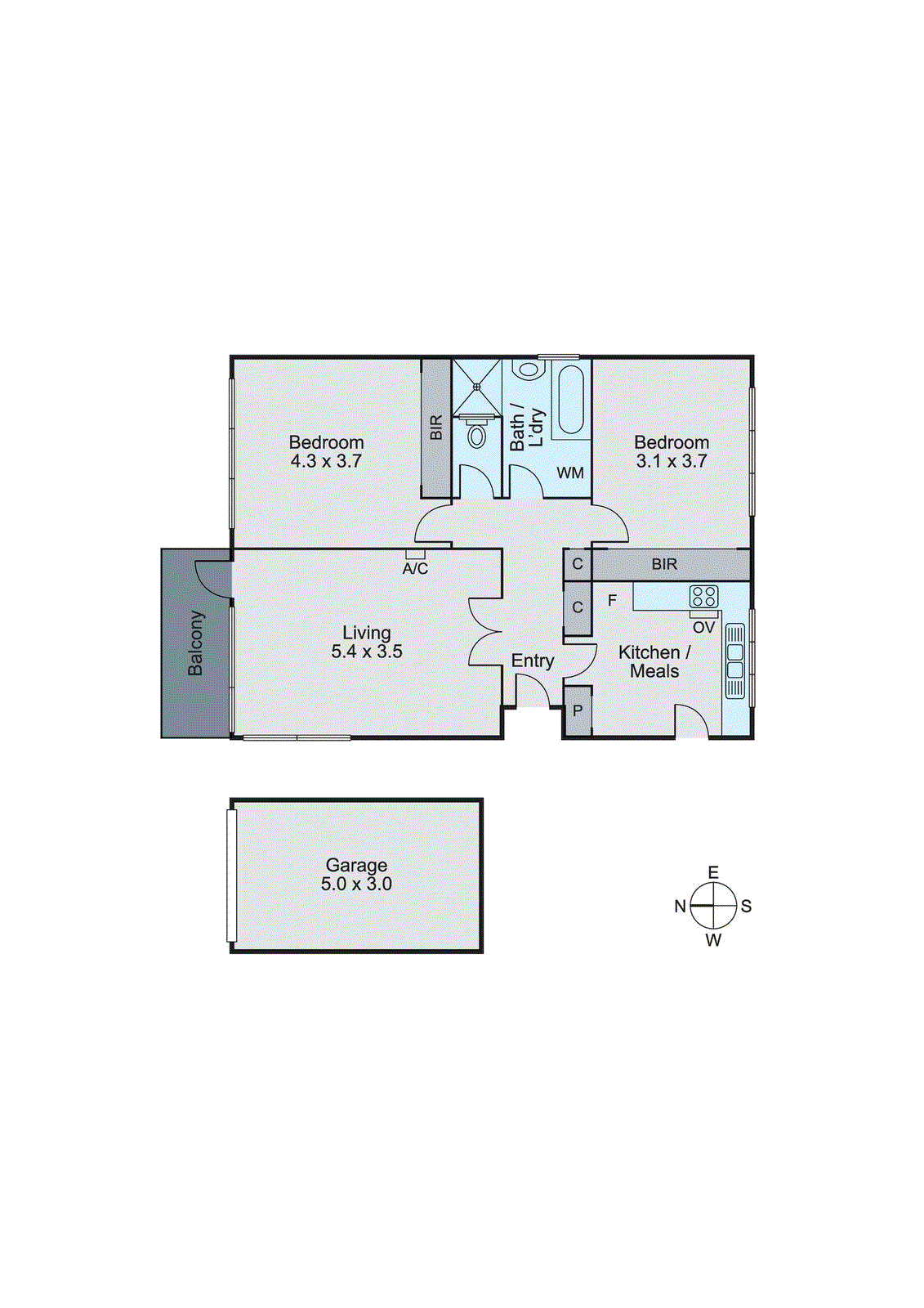2/844 Hampton Street, Brighton VIC 3186 - Floorplan