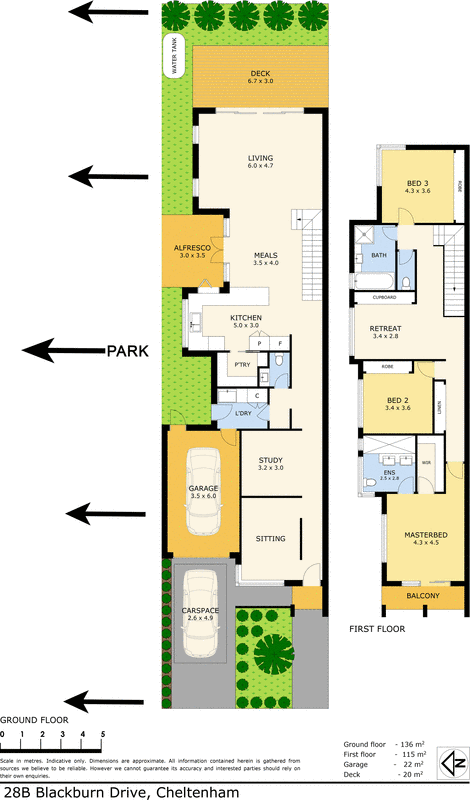 28B Blackburn Drive, Cheltenham VIC 3192 - Floorplan