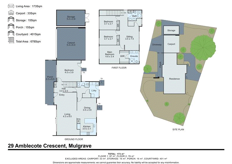 29 Amblecote Crescent, Mulgrave VIC 3170 - Floorplan