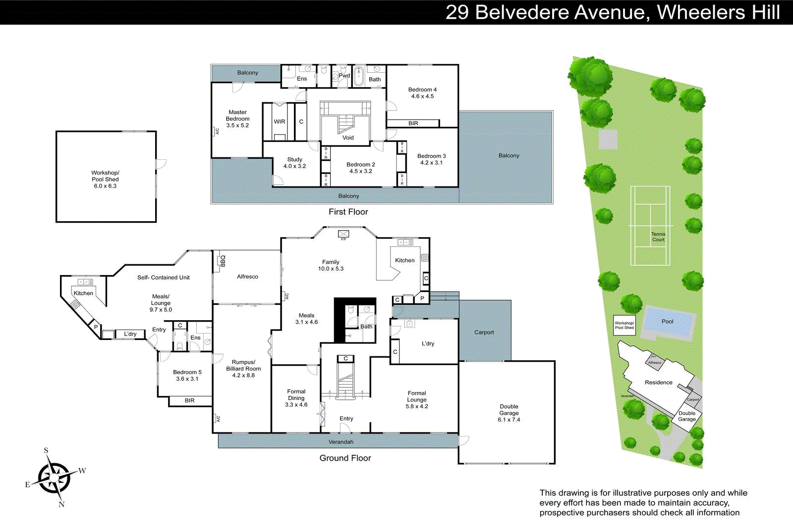 29 Belvedere Avenue, Wheelers Hill VIC 3150 - Floorplan