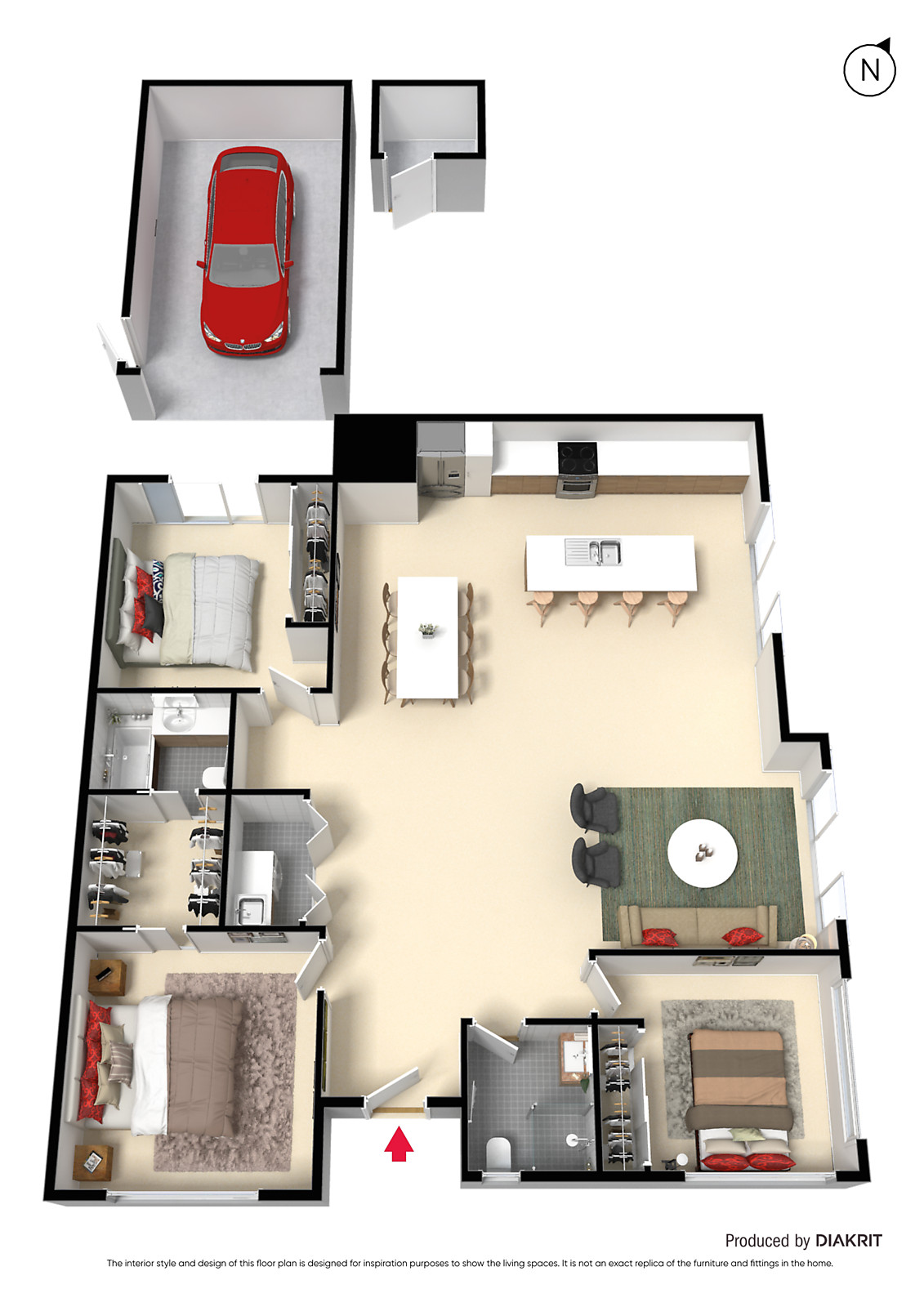 2/9 Graham Road, Carrum VIC 3197 - Floorplan