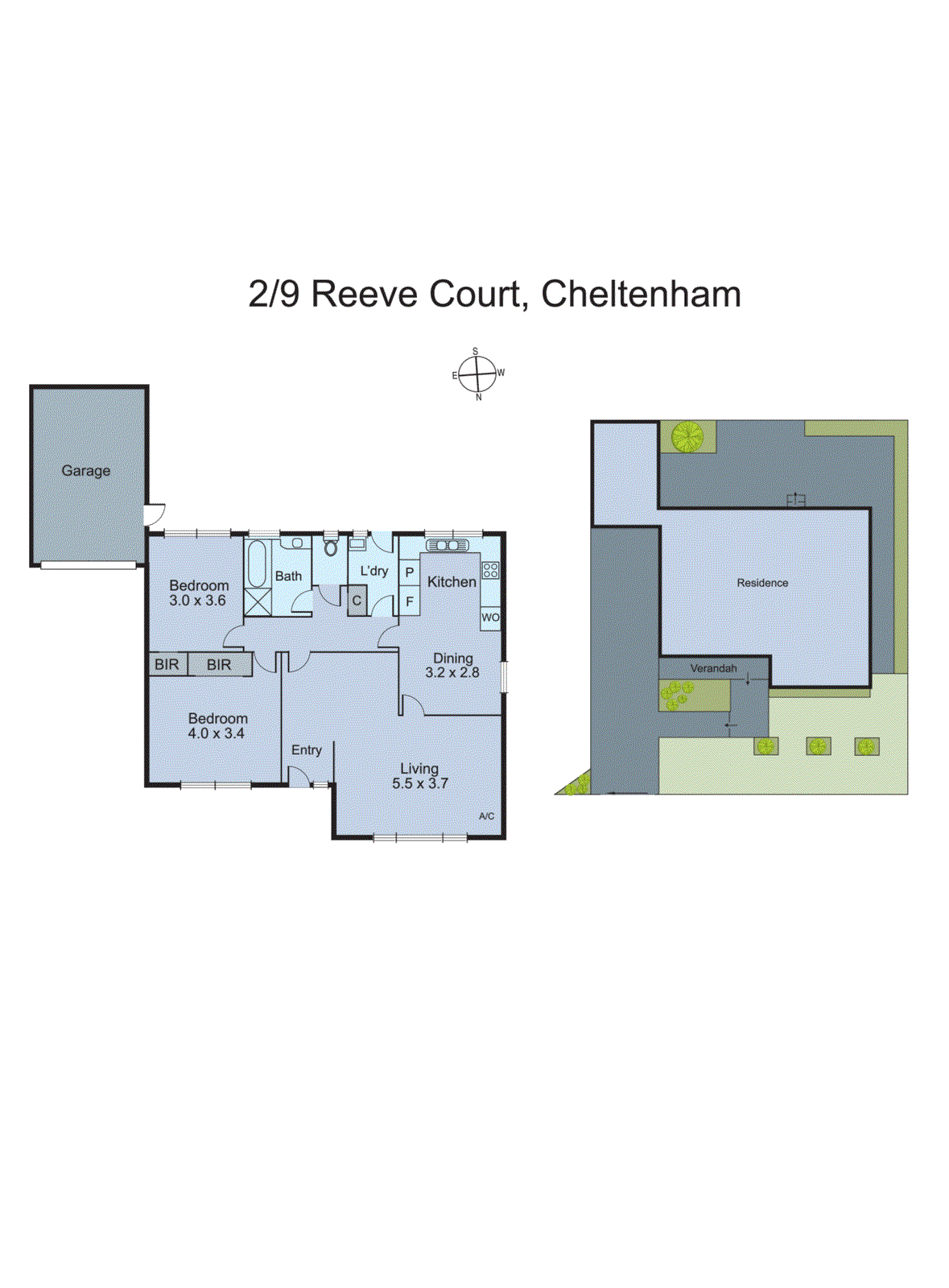 2/9 Reeve Court, Cheltenham VIC 3192 - Floorplan