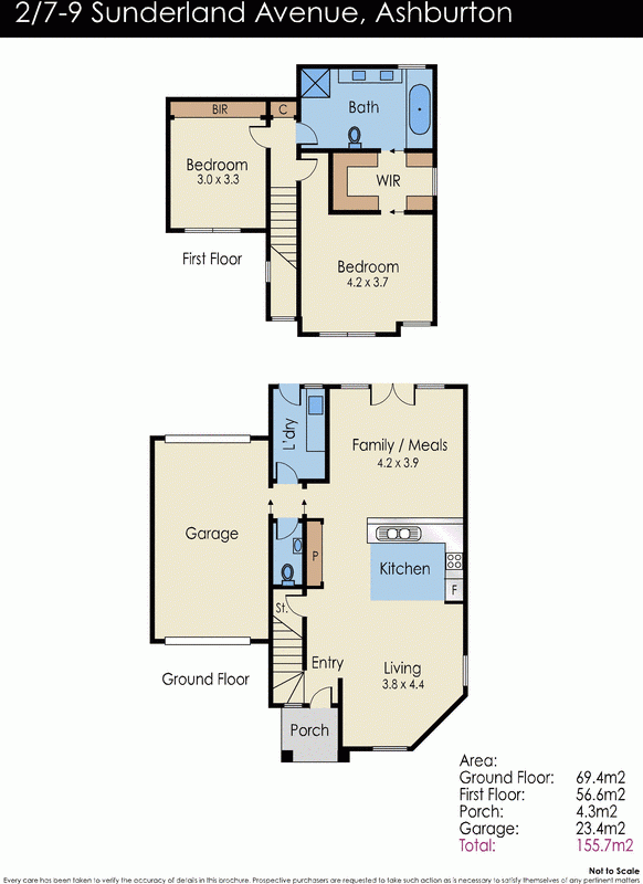 2/9 Sunderland Avenue, ASHBURTON VIC 3147 - Floorplan