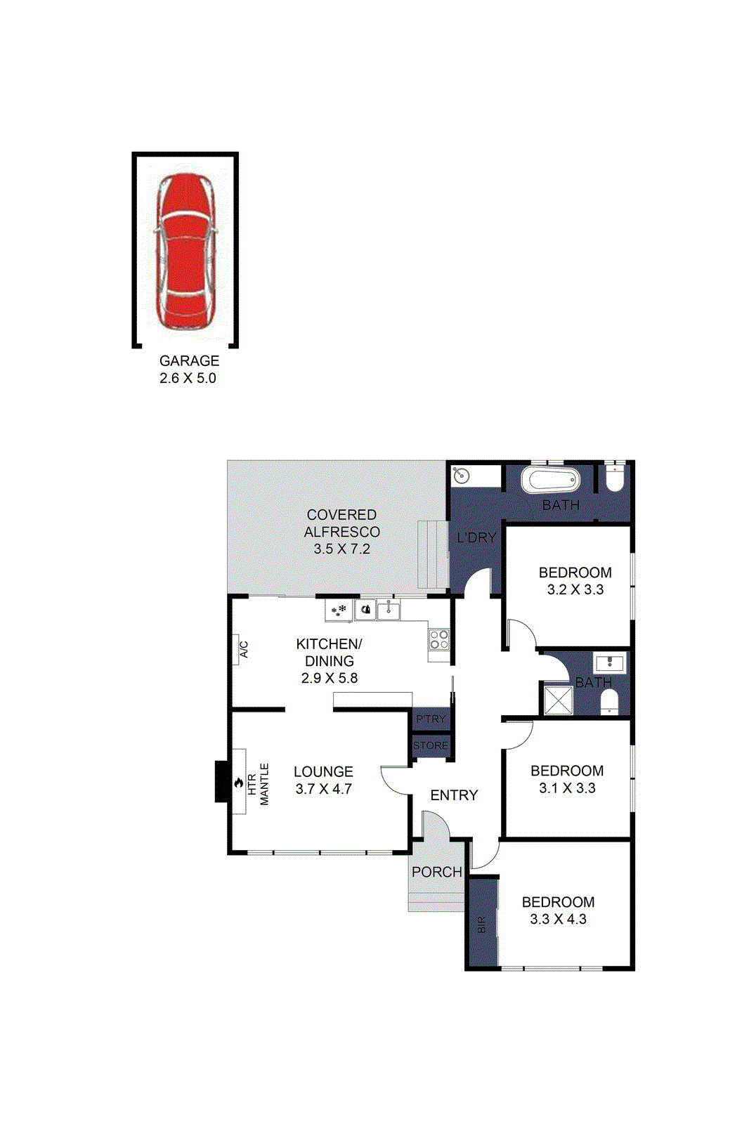 29 Vermont Avenue, Corio VIC 3214 - Floorplan
