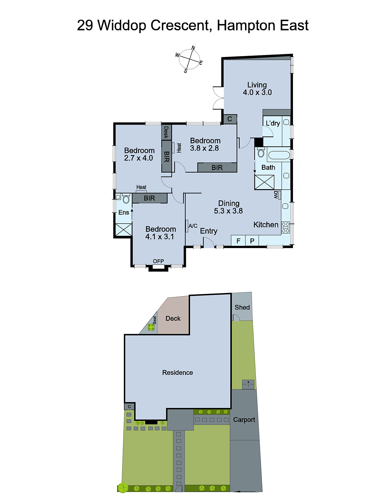 29 Widdop Crescent, Hampton East VIC 3188 - Floorplan