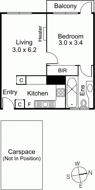 29/250 Dandenong Road, ST KILDA EAST VIC 3183 - Floorplan