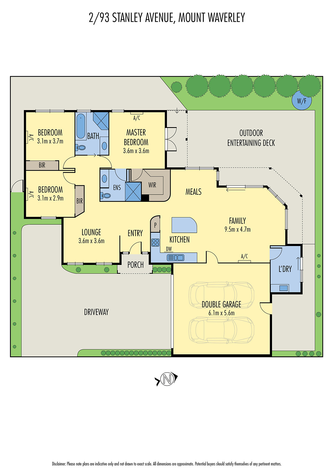 2/93 Stanley Avenue, Mount Waverley VIC 3149 - Floorplan