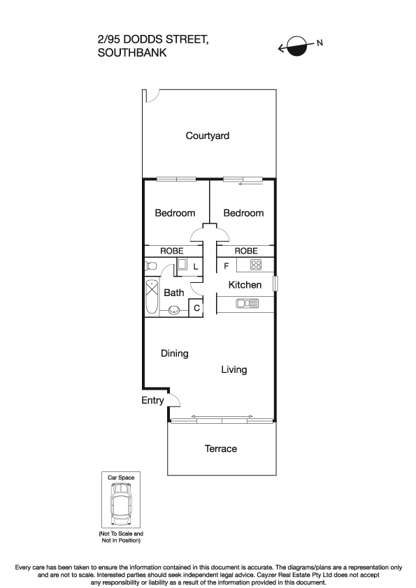 2/95 Dodds Street, SOUTHBANK VIC 3006 - Floorplan
