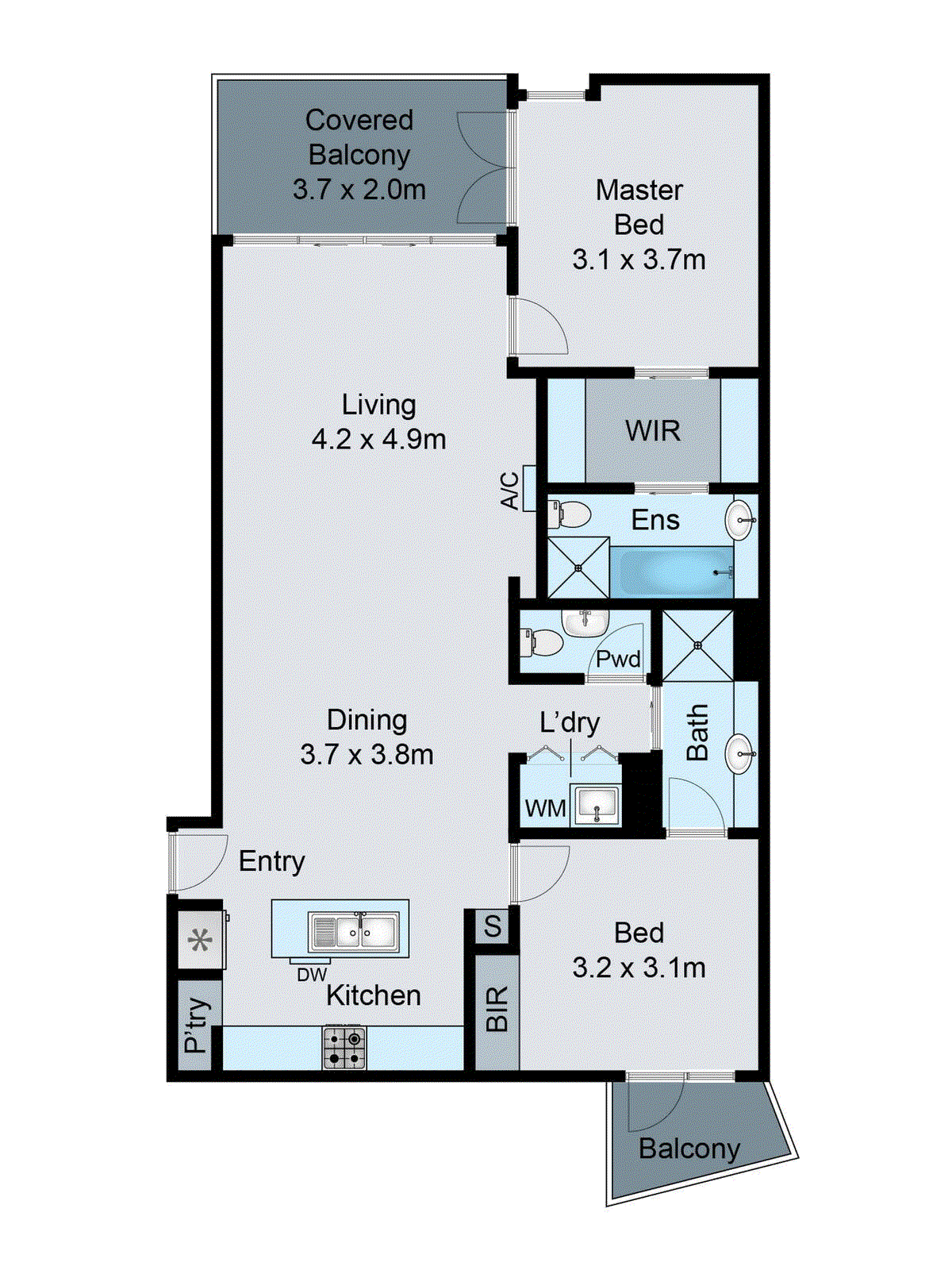 2/96 Mercer Street, Geelong VIC 3220 - Floorplan