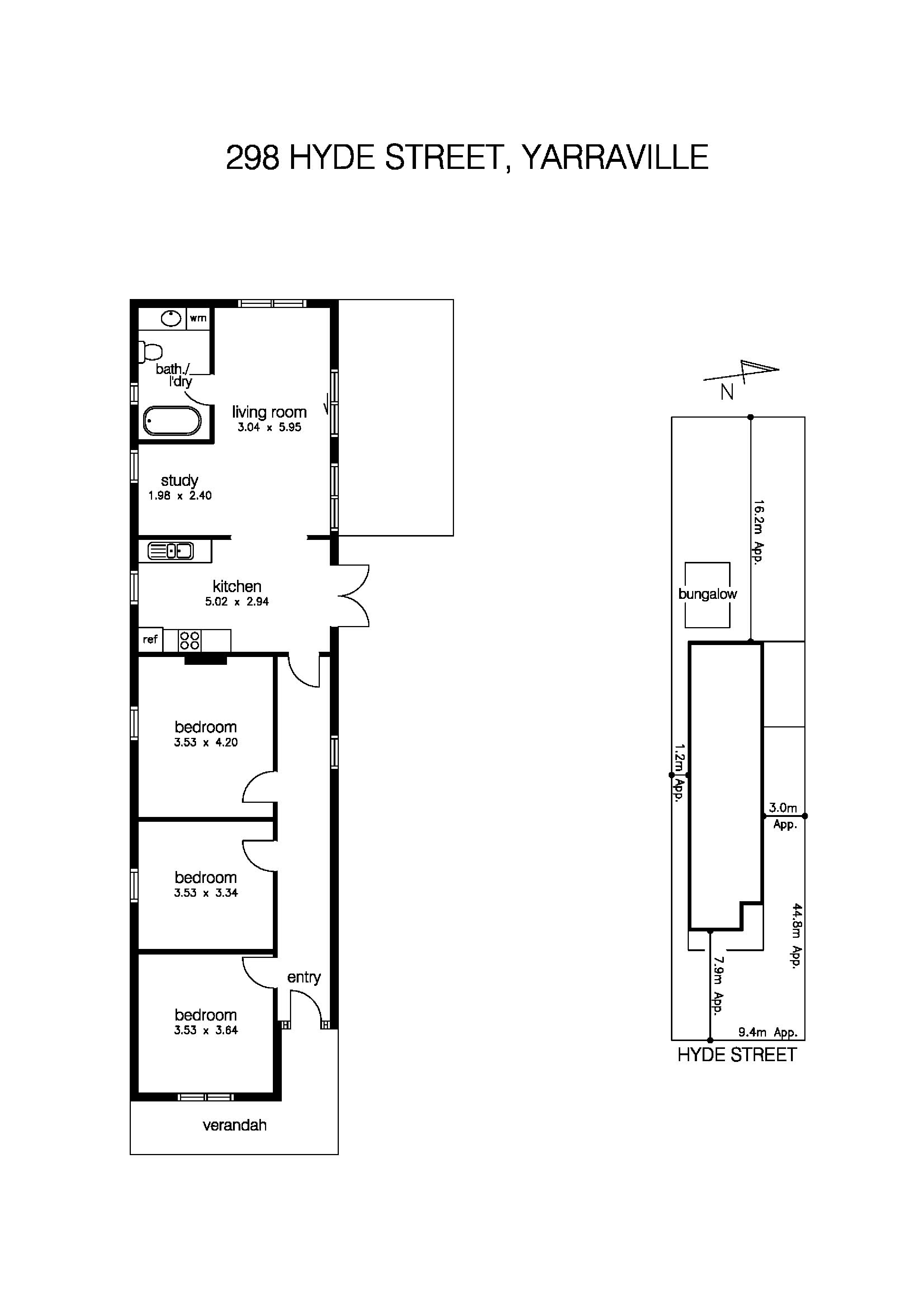 298 Hyde Street, YARRAVILLE VIC 3013 - Floorplan