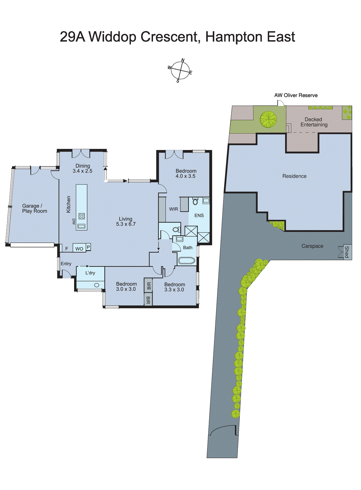 29a Widdop Crescent, Hampton East VIC 3188 - Floorplan