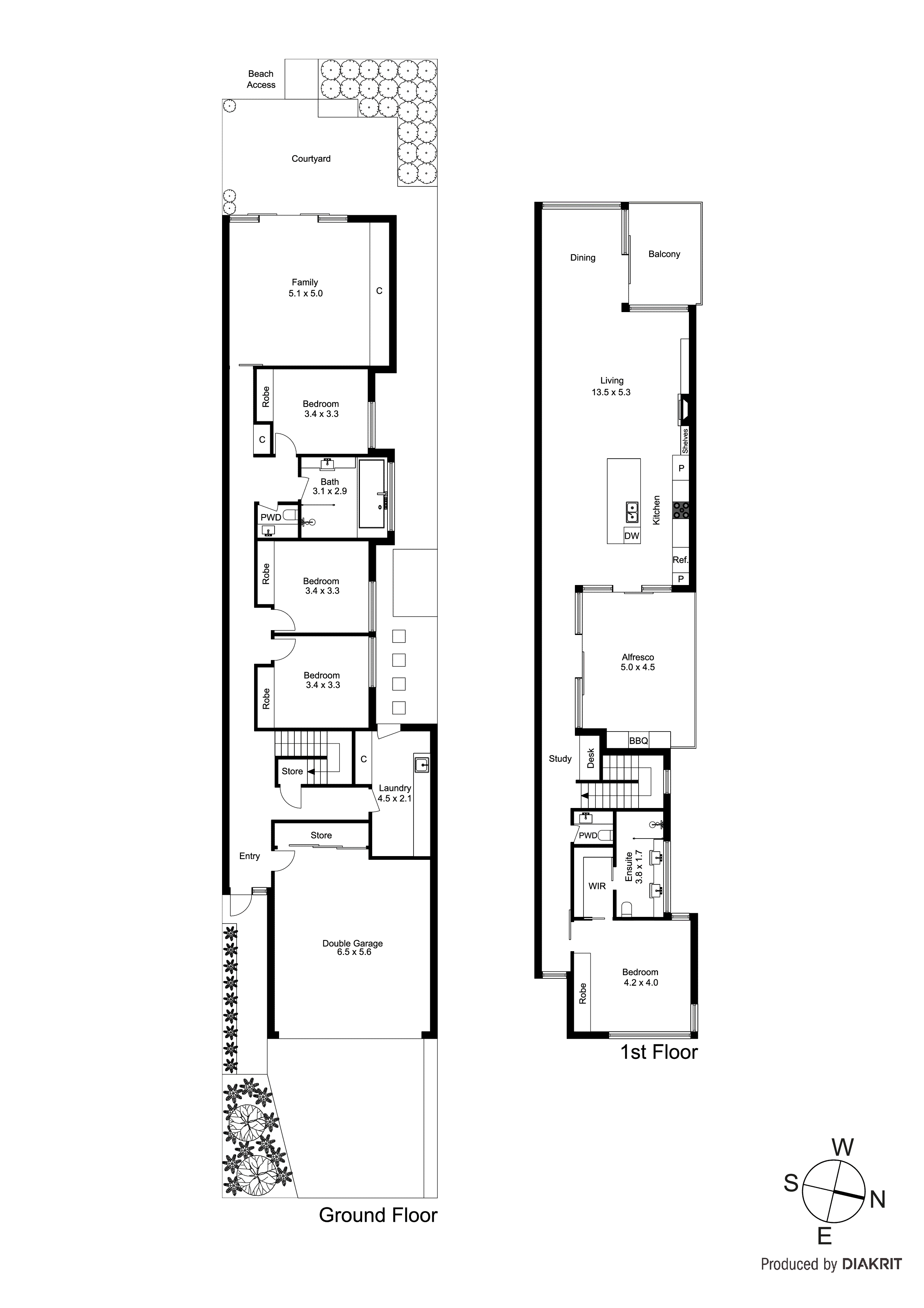 2A Newington Lane, Chelsea VIC 3196 - Floorplan