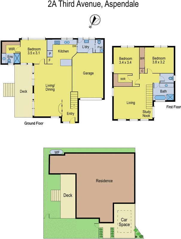2A Third Avenue, Aspendale VIC 3195 - Floorplan