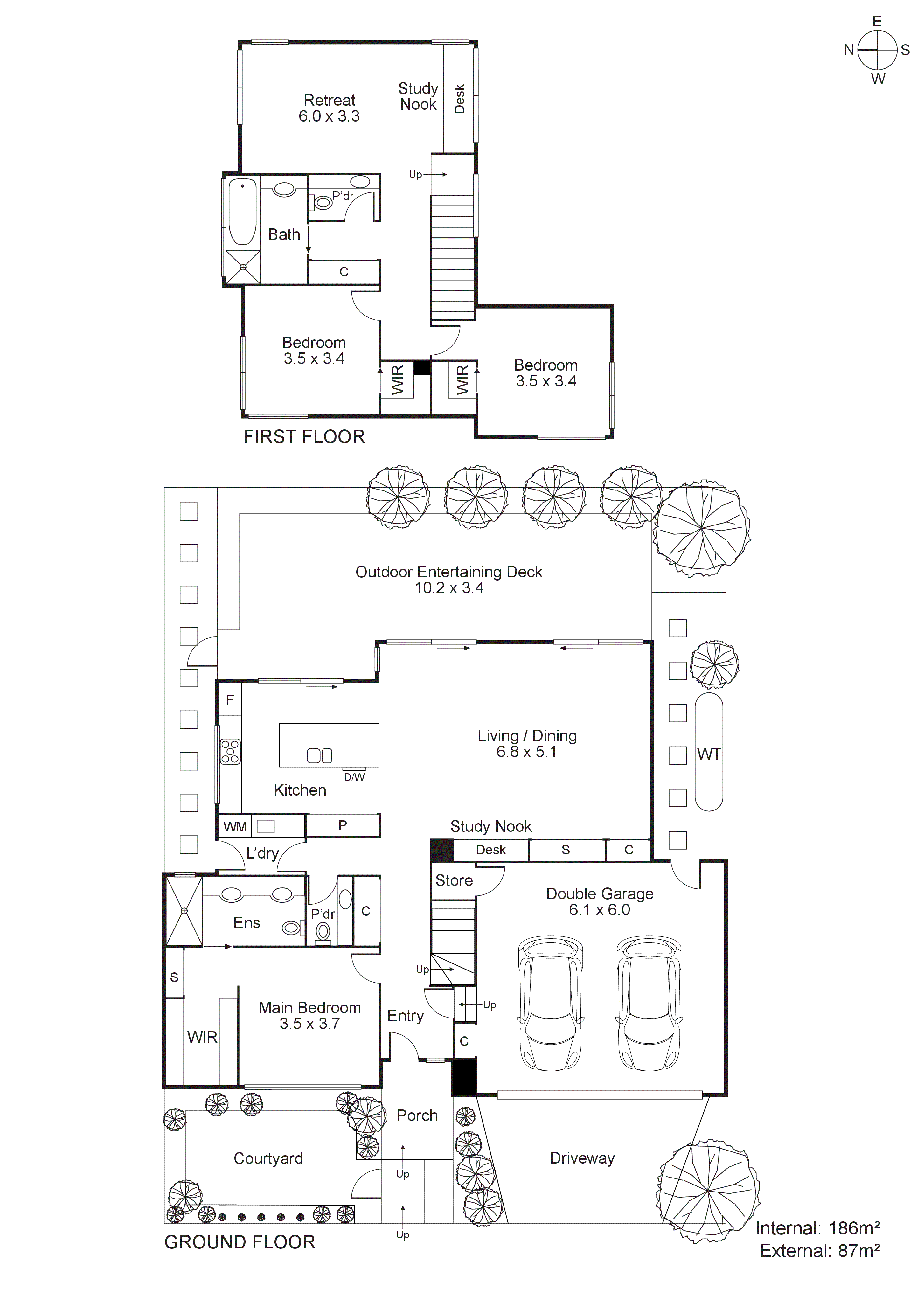 2B Carolyn Street, Hampton VIC 3188 - Floorplan