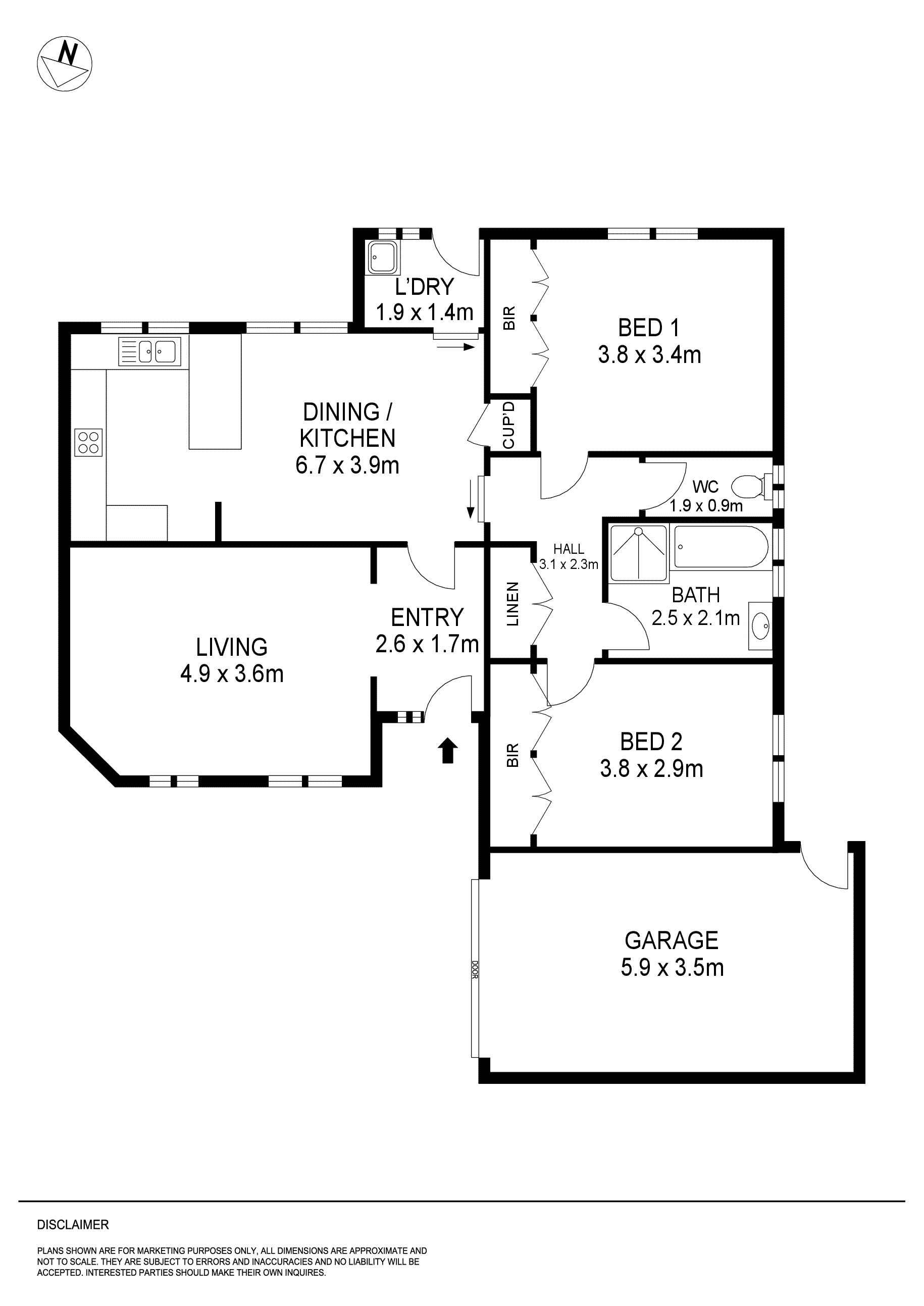 2B Clematis Avenue, Wendouree VIC 3355 - Floorplan