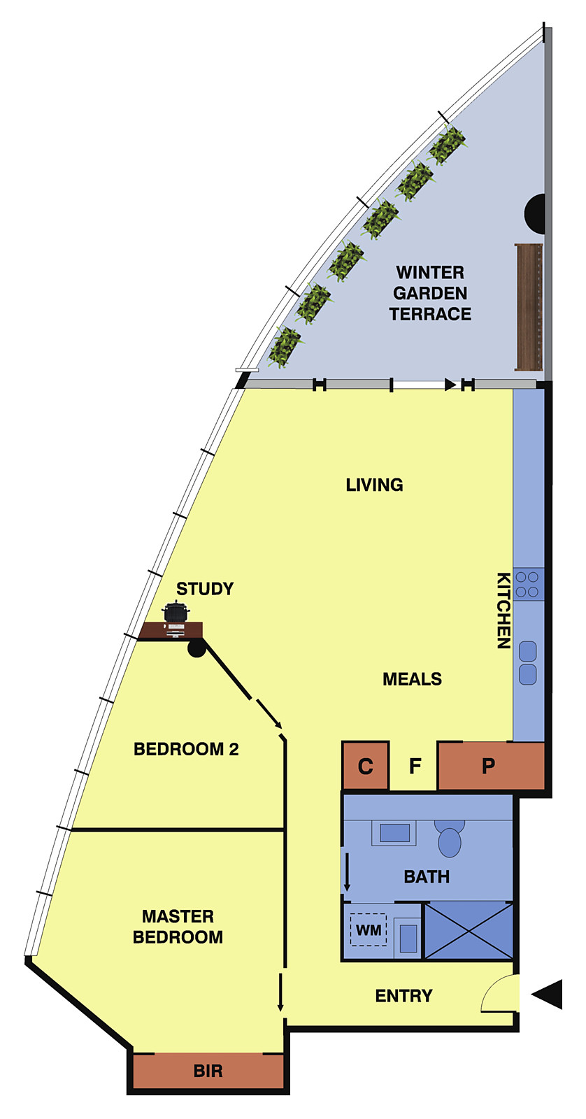 2c/635 St Kilda Road, Melbourne VIC 3000 - Floorplan