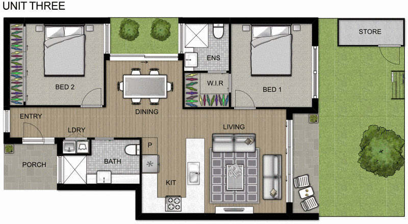 3-4/25 Barker Street, Cheltenham VIC 3192 - Floorplan