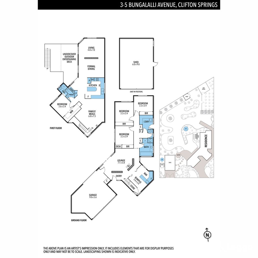 3-5 Bungalalli Avenue, CLIFTON SPRINGS VIC 3222 - Floorplan
