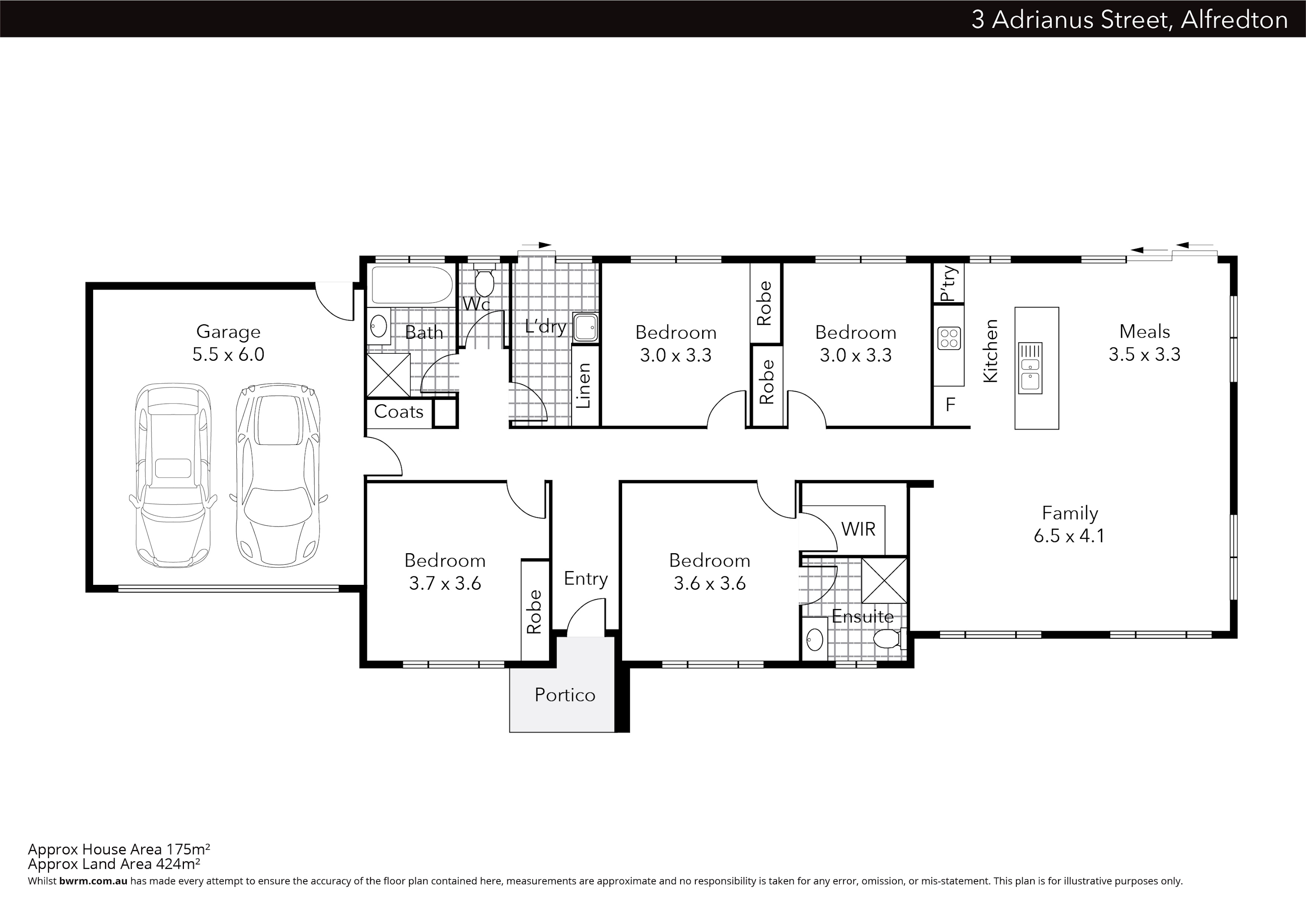 3 Adrianus Street, Alfredton VIC 3350 - Floorplan