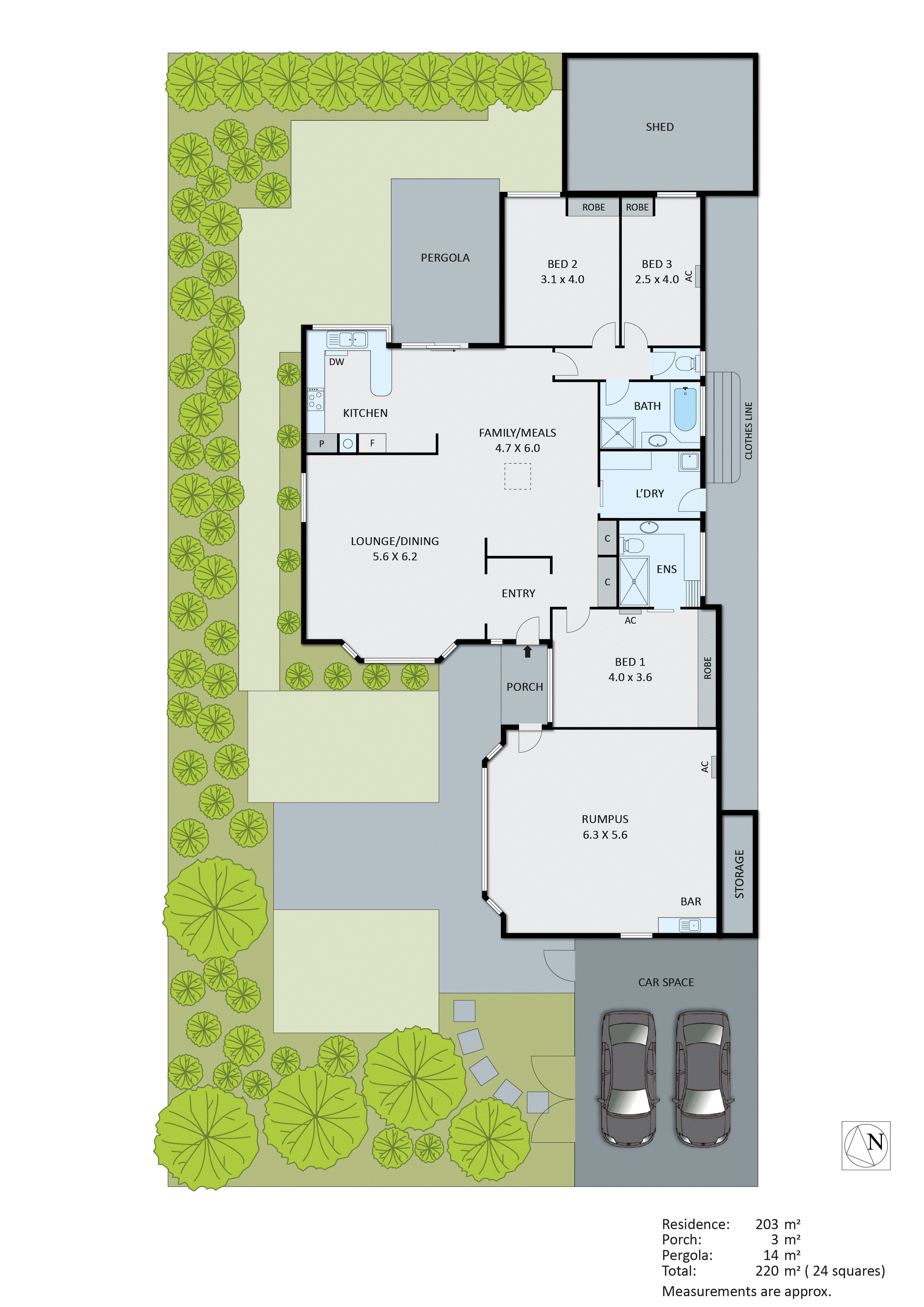 3 Atkinson Court, Aspendale Gardens VIC 3195 - Floorplan