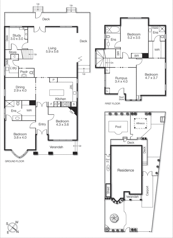 3 Avelin Street, Hampton VIC 3188 - Floorplan