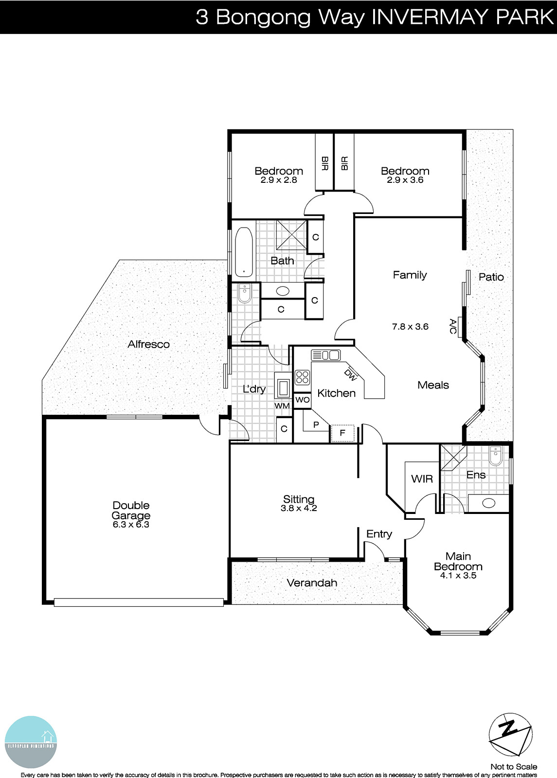 3 Bogong Avenue, Invermay Park VIC 3350 - Floorplan