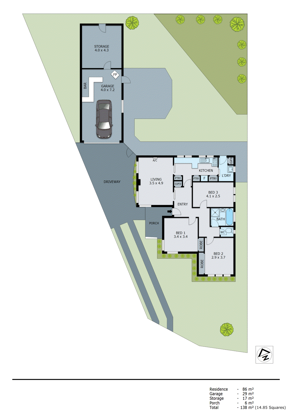 3 Broadbent Court, Chelsea Heights VIC 3196 - Floorplan
