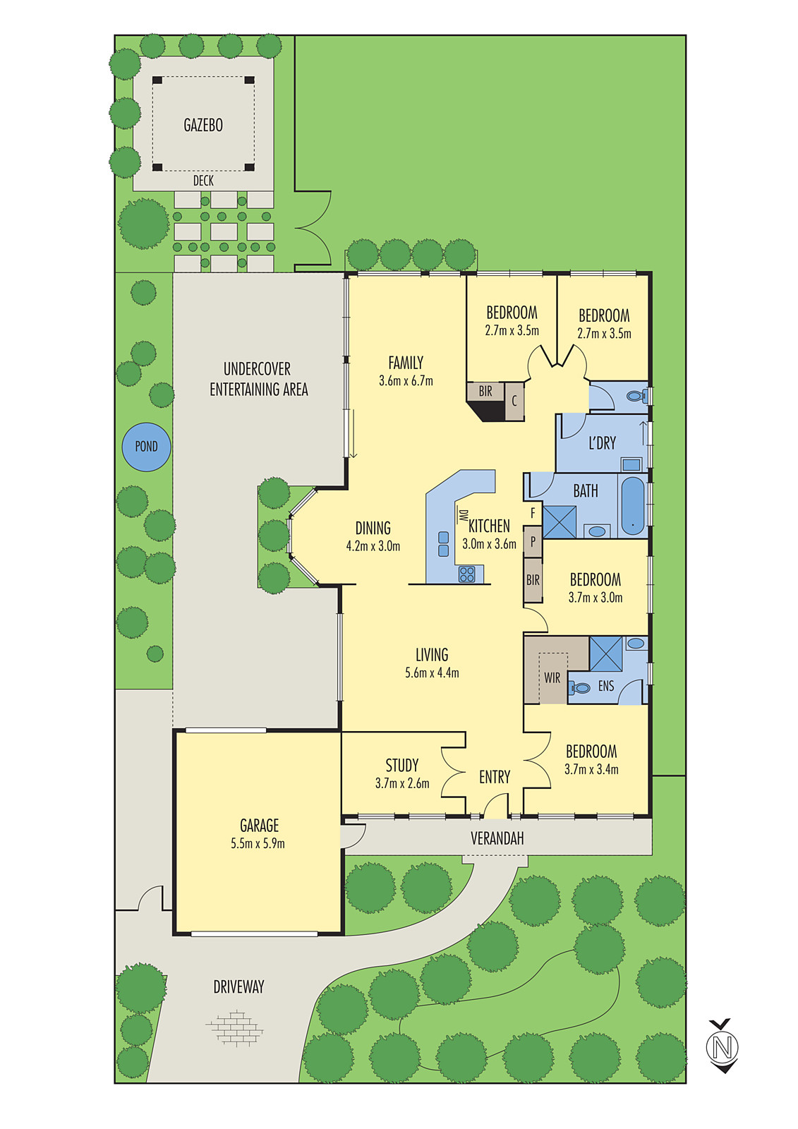 3 Carstairs Close, Grovedale VIC 3216 - Floorplan