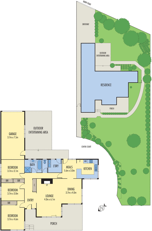 3 Centre Court, Burwood VIC 3125 - Floorplan