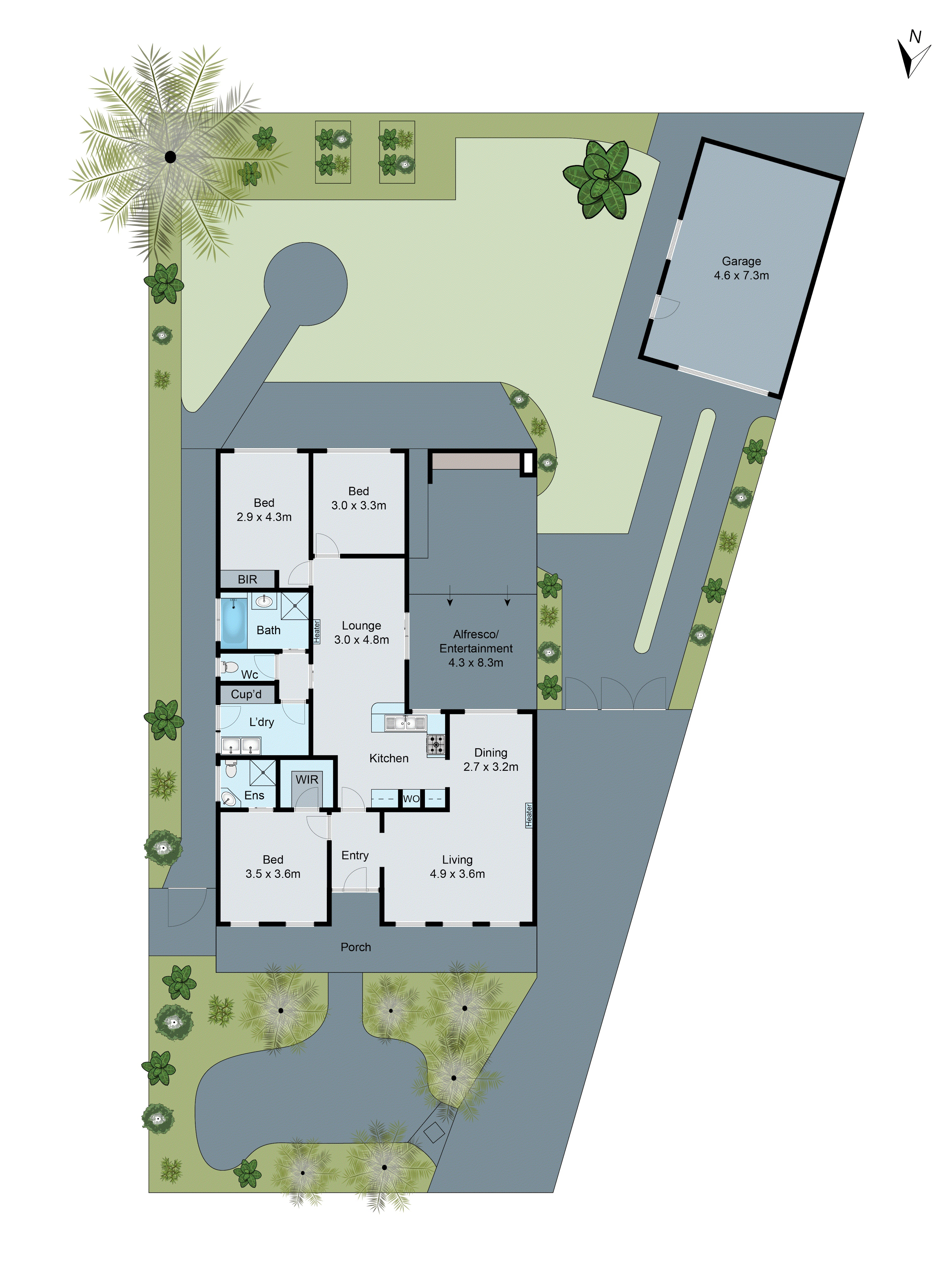 3 Cranley Court, Grovedale VIC 3216 - Floorplan